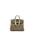 HERMES BIRKIN 25 SWIFT ETOUPE GHW