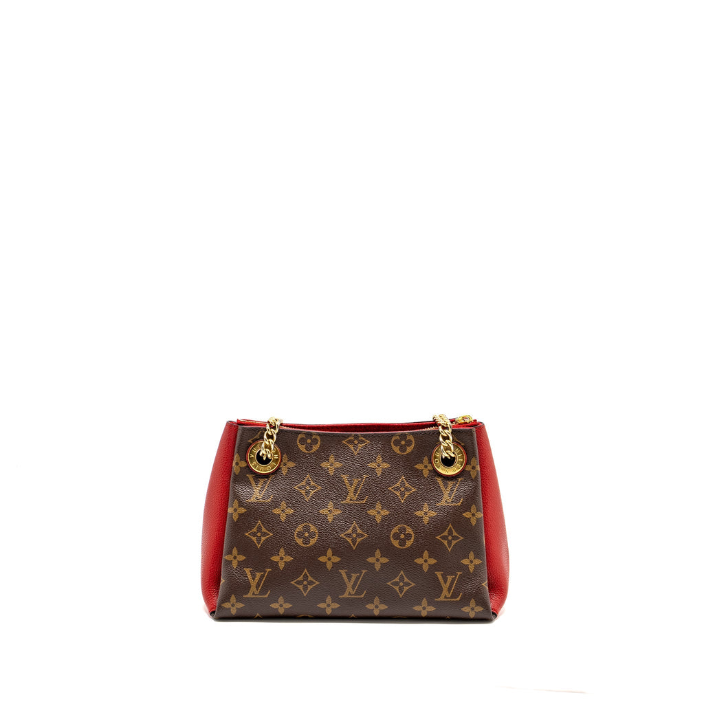 LOUIS VUITTON SURENE BB MONOGRAM CANVAS RED GHW