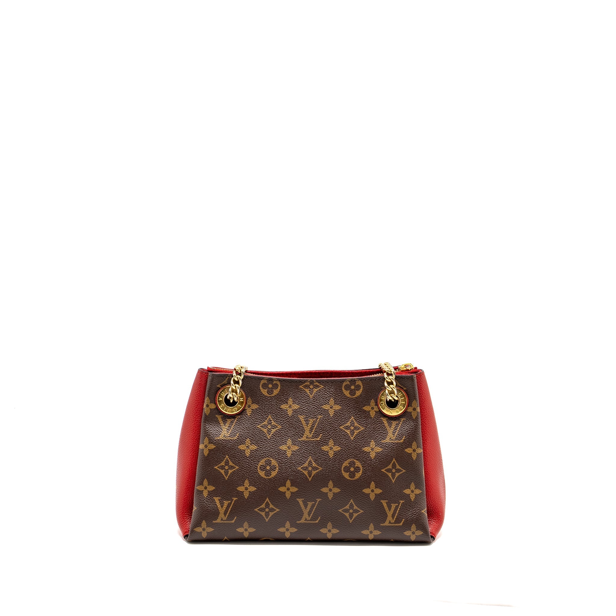 LOUIS VUITTON SURENE BB MONOGRAM CANVAS RED GHW