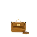 HERMES MINI 2424 EVERCOLOR/SWIFT CARAMEL/SESAME/ROUGE GHW