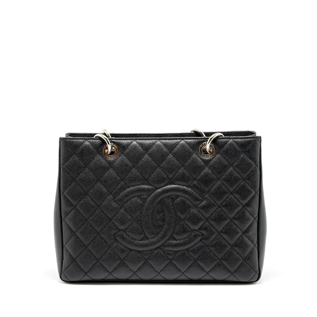 CHANEL GRAND SHOPPING TOTE/GST CAVIAR BLACK SHW