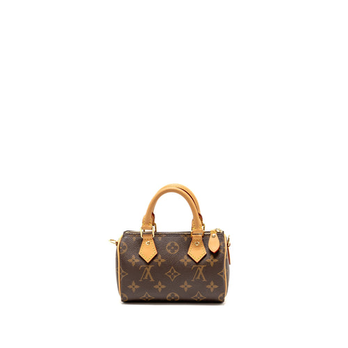 LOUIS VUITTON NANO SPEEDY MONOGRAM CANVAS GHW