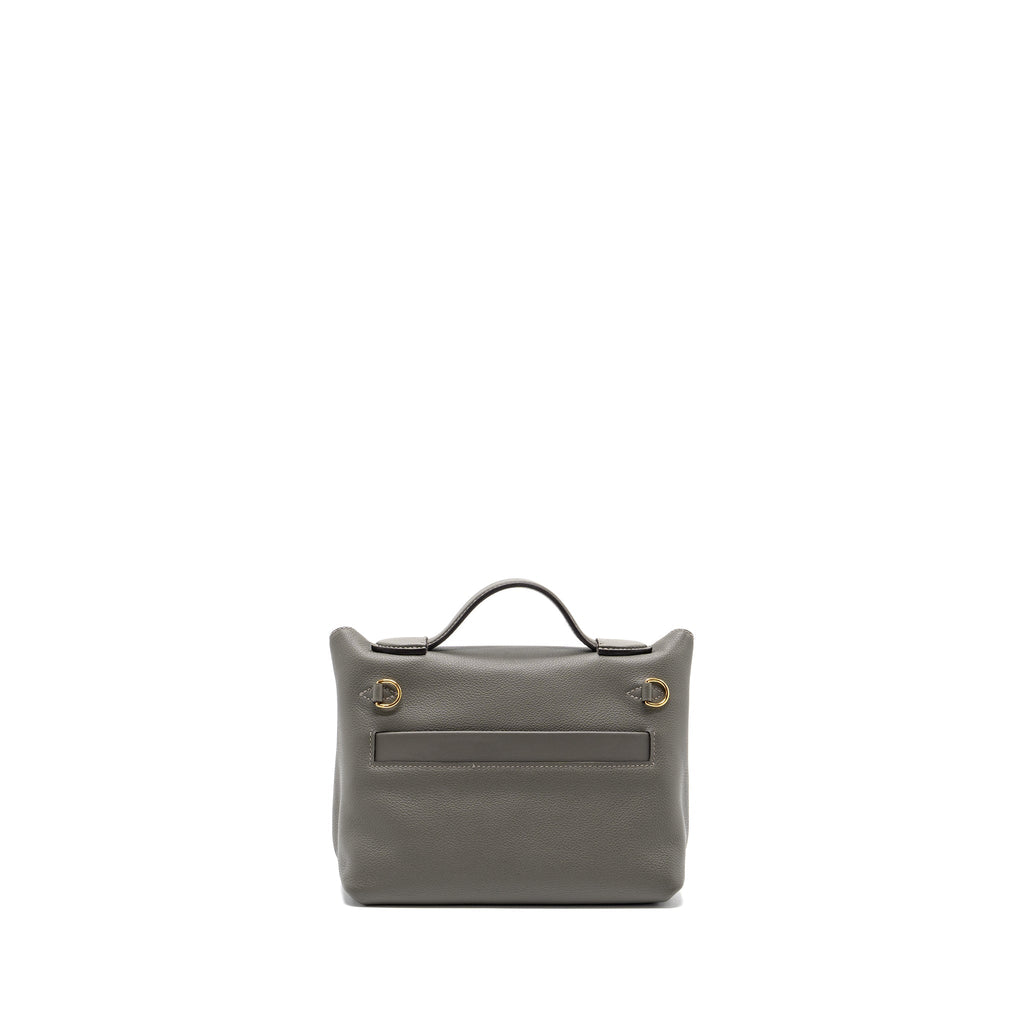 HERMES MINI 24/24 2424-21 BAG EVERCOLOR / SWIFT GRIS MEYER GHW