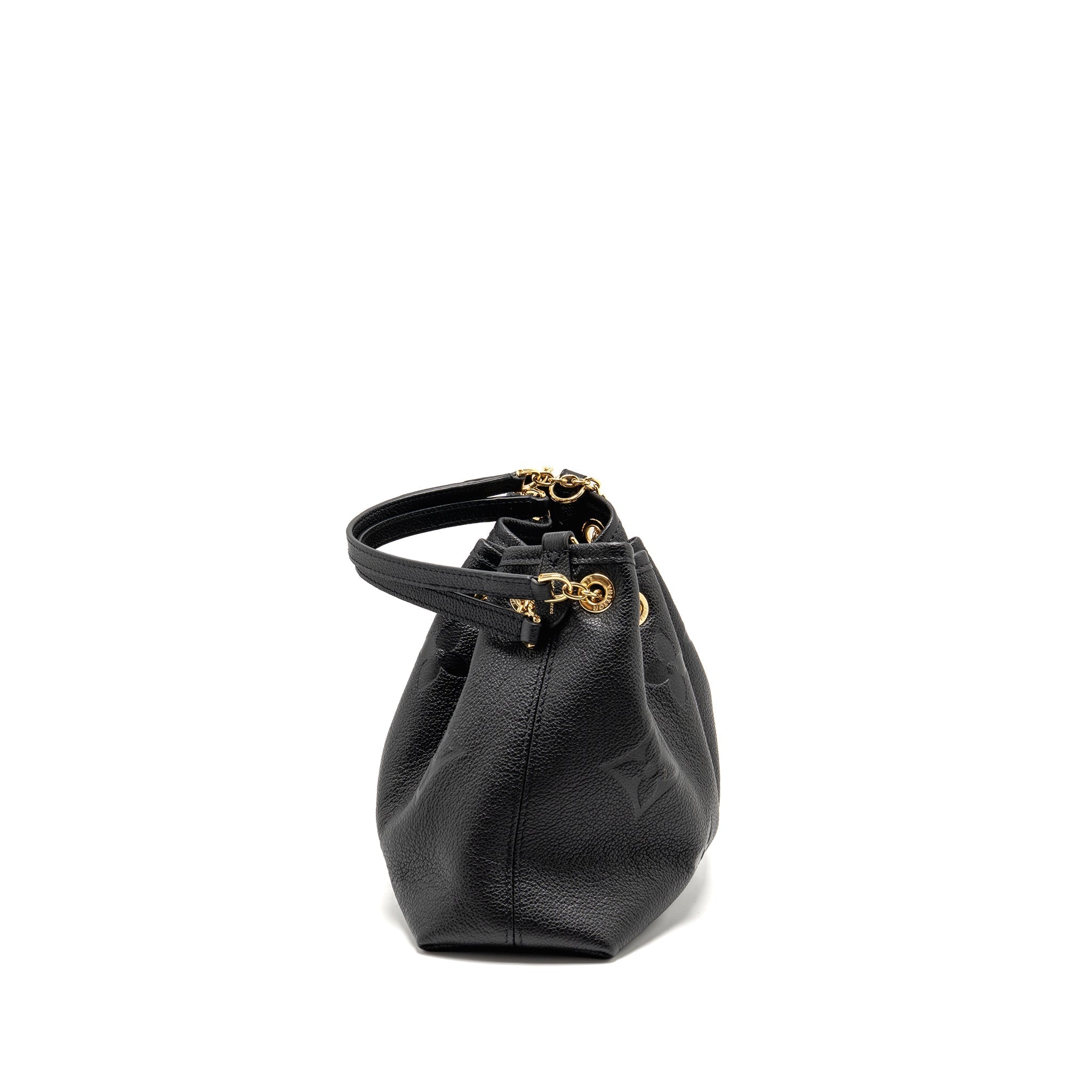 LOUIS VUITTON BUNDLE BAG MONOGRAM EMPREINTE LEATHER BLACK GHW