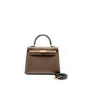 HERMES KELLY 25 EPSOM ECORCE/ETOUPE/NOIR GHW