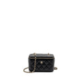 CHANEL LONG VANITY CASE CAVIAR BLACK LGHW