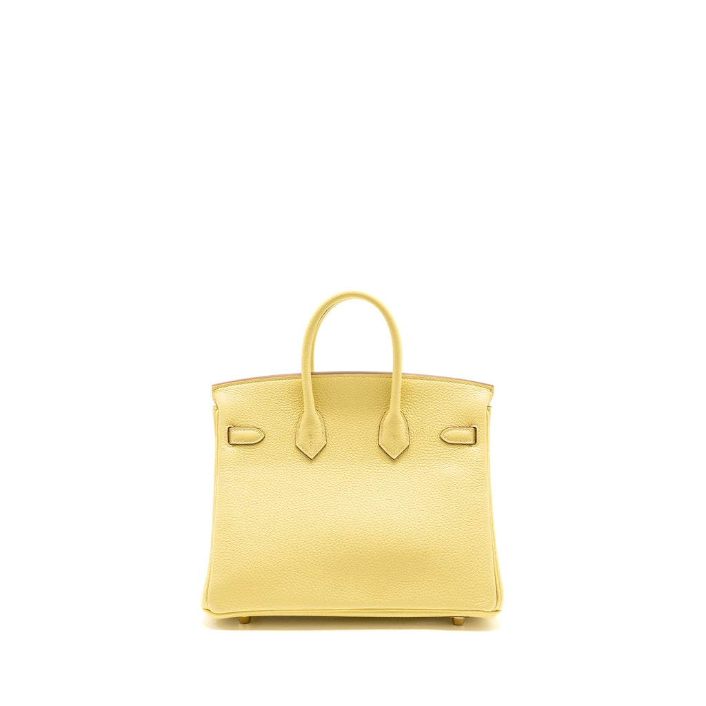 HERMES BIRKIN 25 TOGO 1Z JAUNE POUSSIN GHW