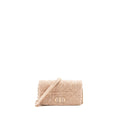 DIOR CARO POUCH CANVAS LIGHT PINK WITH PINK HARDWARE