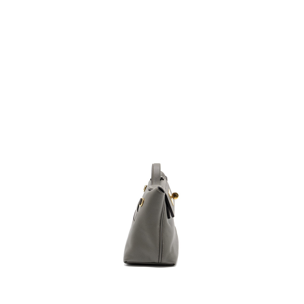 HERMES MINI 24/24 2424-21 BAG EVERCOLOR / SWIFT GRIS MEYER GHW