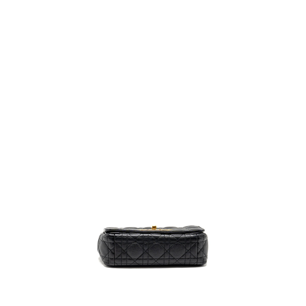 DIOR SMALL CARO BAG CALFSKIN BLACK GHW