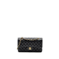 CHANEL MEDIUM CLASSIC DOUBLE FLAP BAG CAVIAR BLACK GHW