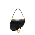 DIOR MEDIUM SADDLE BAG CALFSKIN BLACK GHW