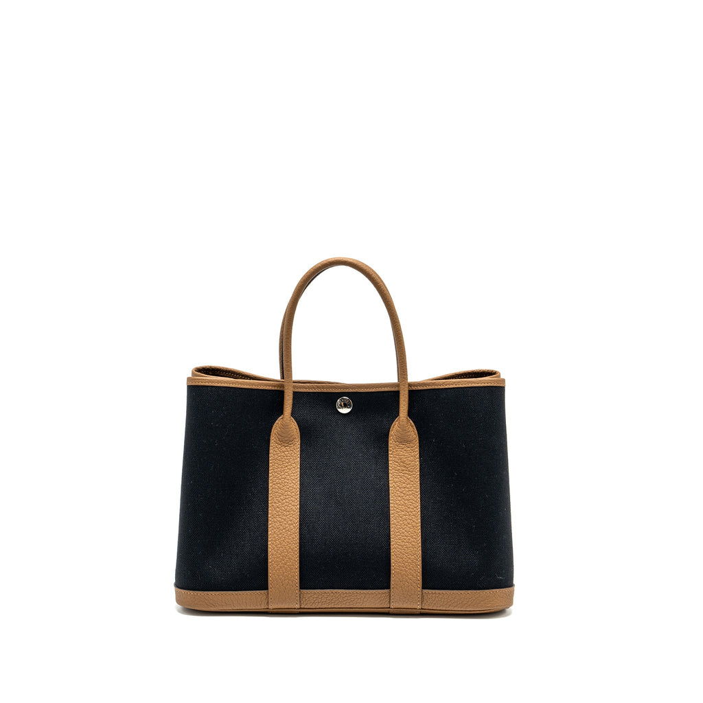 HERMES GARDEN PARTY 30 CANVAS/NEGONDA ALEZAN/BLACK SHW