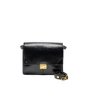 FENDI KAN U SHOULDER BAG LEATHER BLACK GHW