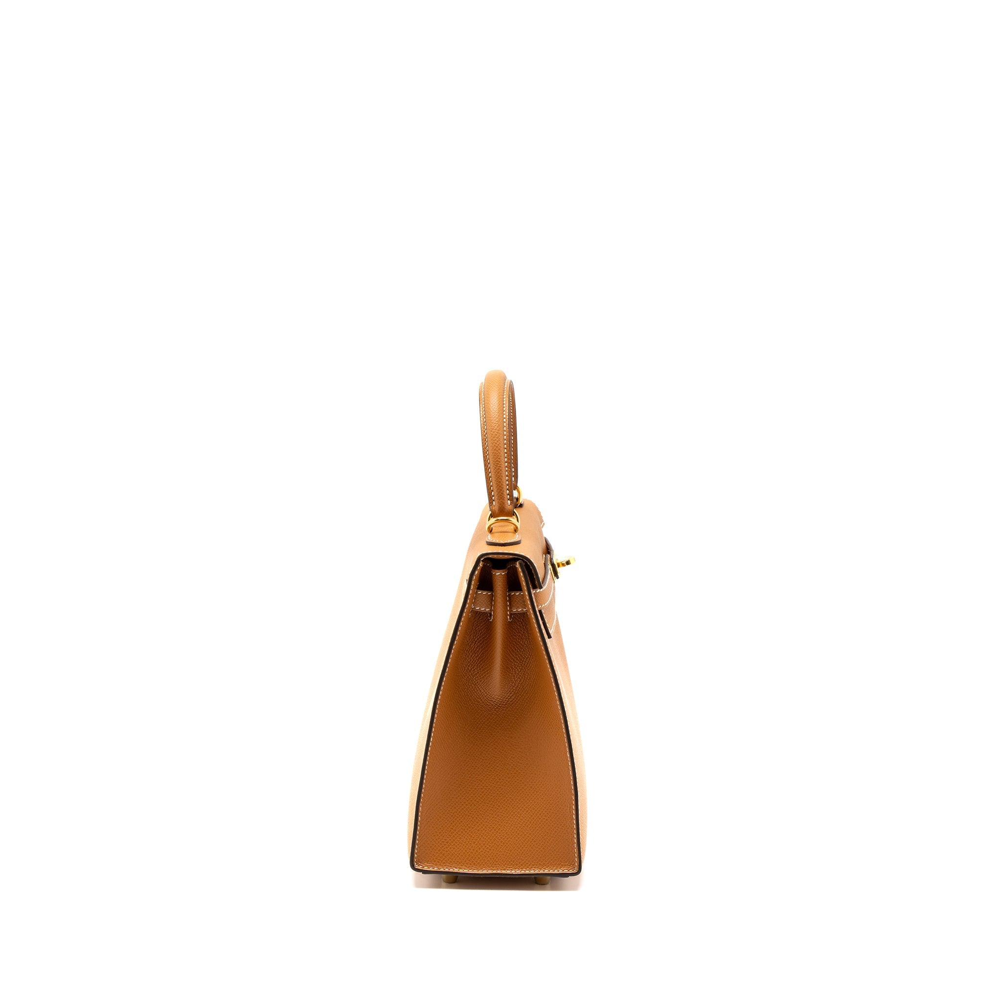 HERMES KELLY 25 EPSOM TOFFEE GHW