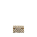 GUCCI DIONYSUS SUPER MINI BAG GG SUPREME/SUEDE BEIGE SHW