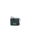 HERMES MINI CONSTANCE EVERCOLOR / ALLIGATOR BUCKLE VERT ROUSSEAU / VERT JADE SHW