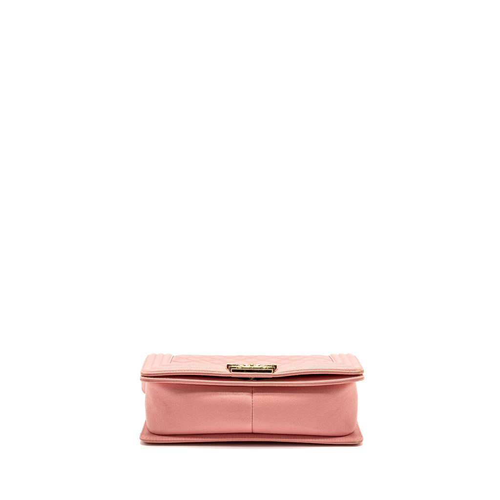 CHANEL MEDIUM BOY BAG CAVIAR PINK LGHW