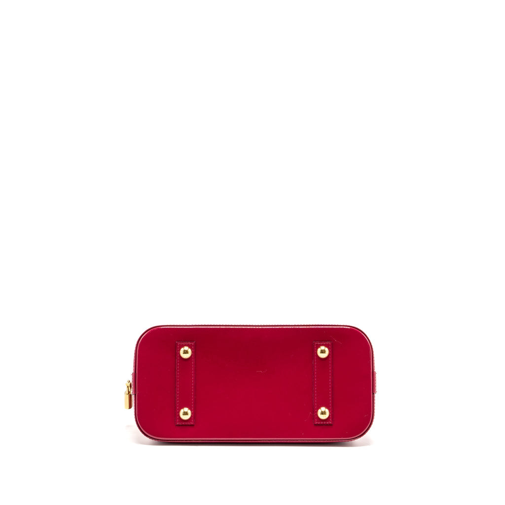 LOUIS VUITTON ALMA PM PATENT LEATHER INDIAN ROSE GHW