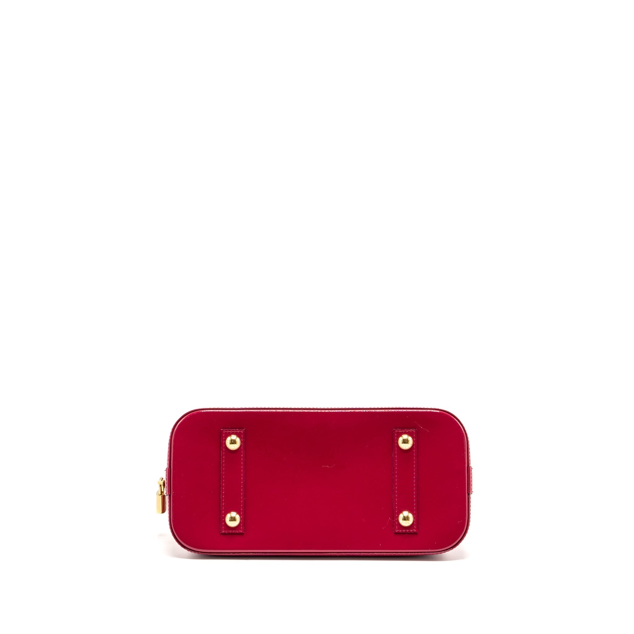LOUIS VUITTON ALMA PM PATENT LEATHER INDIAN ROSE GHW