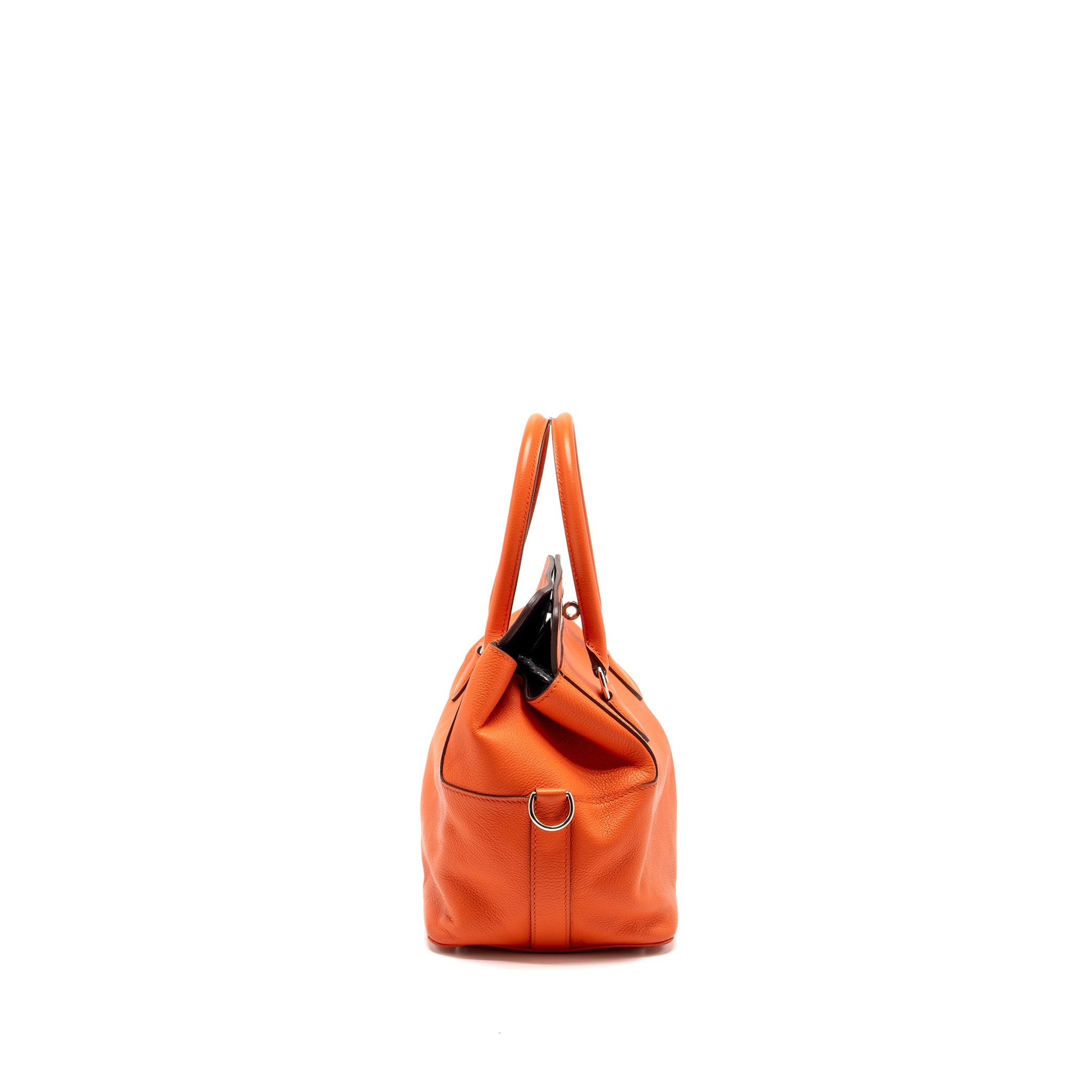 HERMES TOOL BOX 20 EVERCOLOR ORANGE POPPY/ BORDEAUX SHW