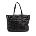 DIOR SHOPPING TOTE BAG CANVAS BLACK SHW