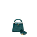 LOUIS VUITTON CAPUCINES MINI CROCODILE BRILLANT BLUE CANARD GHW