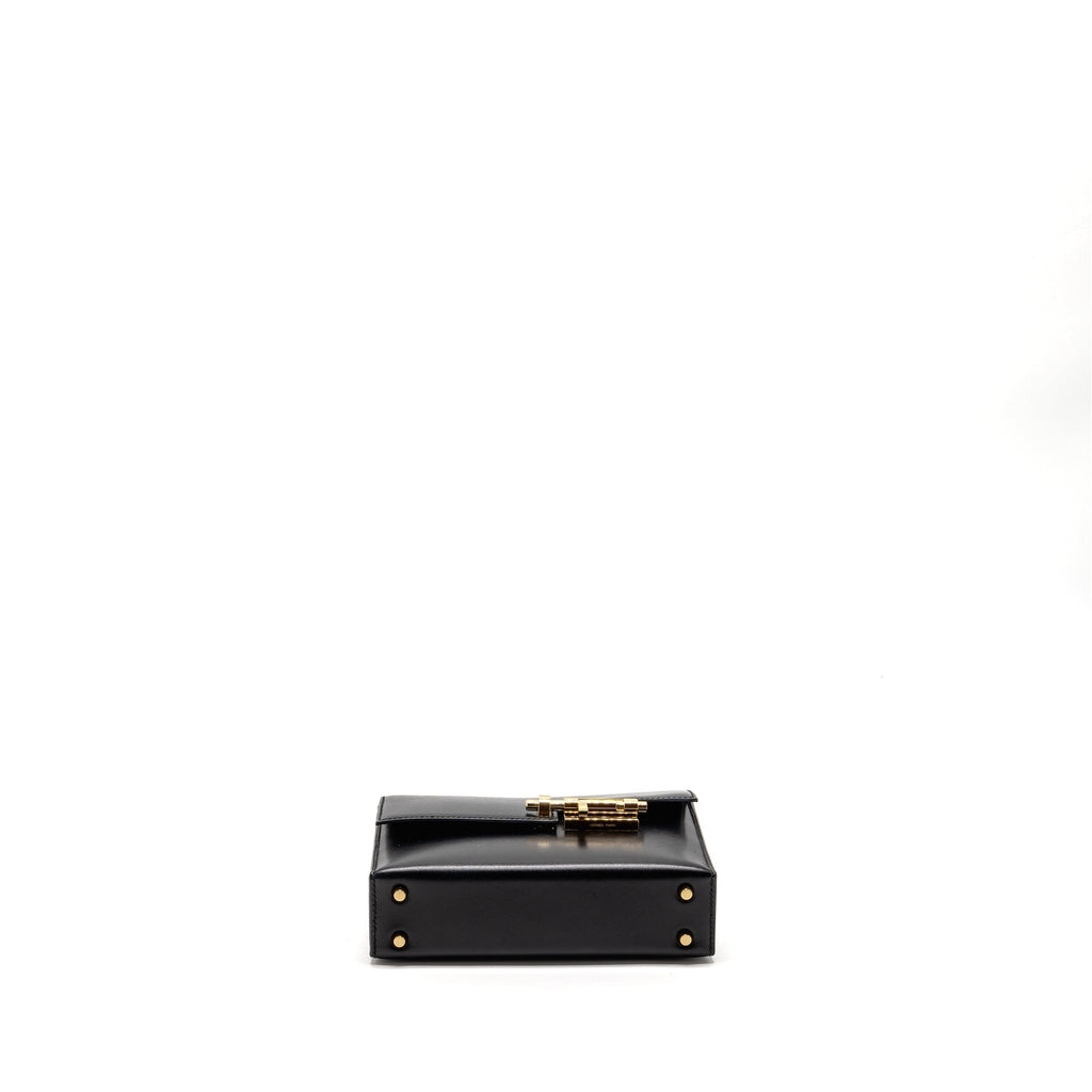 HERMES MINI VERROU BOX BLACK GHW