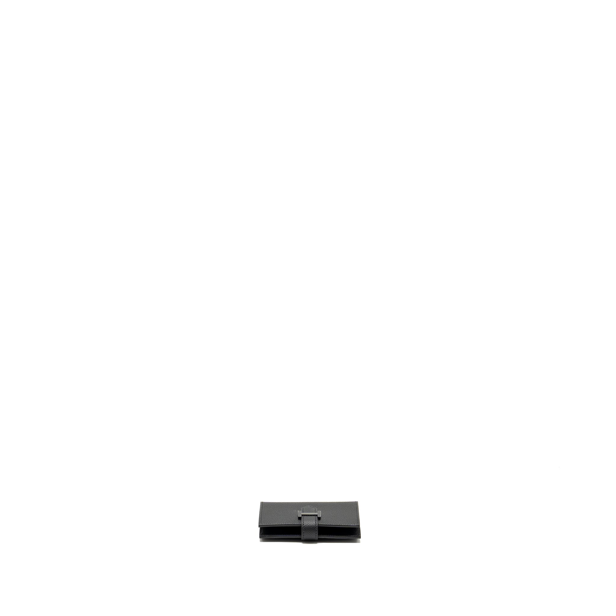 HERMES BEARN CARD HOLDER EPSOM SO BLACK