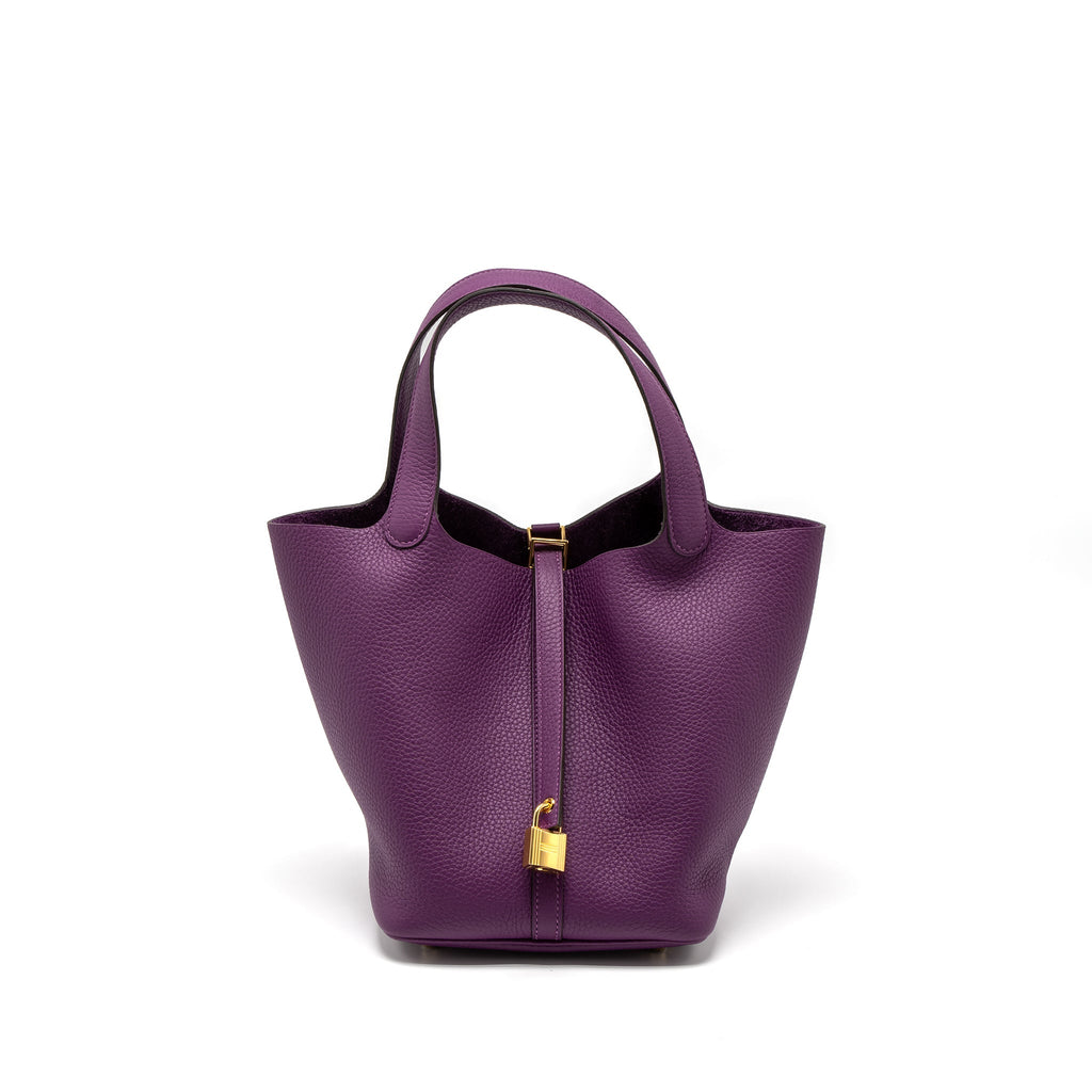 HERMES PICOTIN 22 LOCK BAG CLEMENCE P9 ANEMONE GHW
