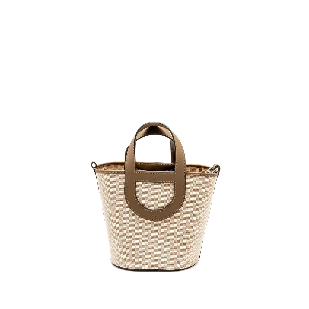 HERMES IN-THE-LOOP 18 BAG CANVAS / SWIFT ECRU-BEIGE/ BEIGE DE WEIMAR SHW