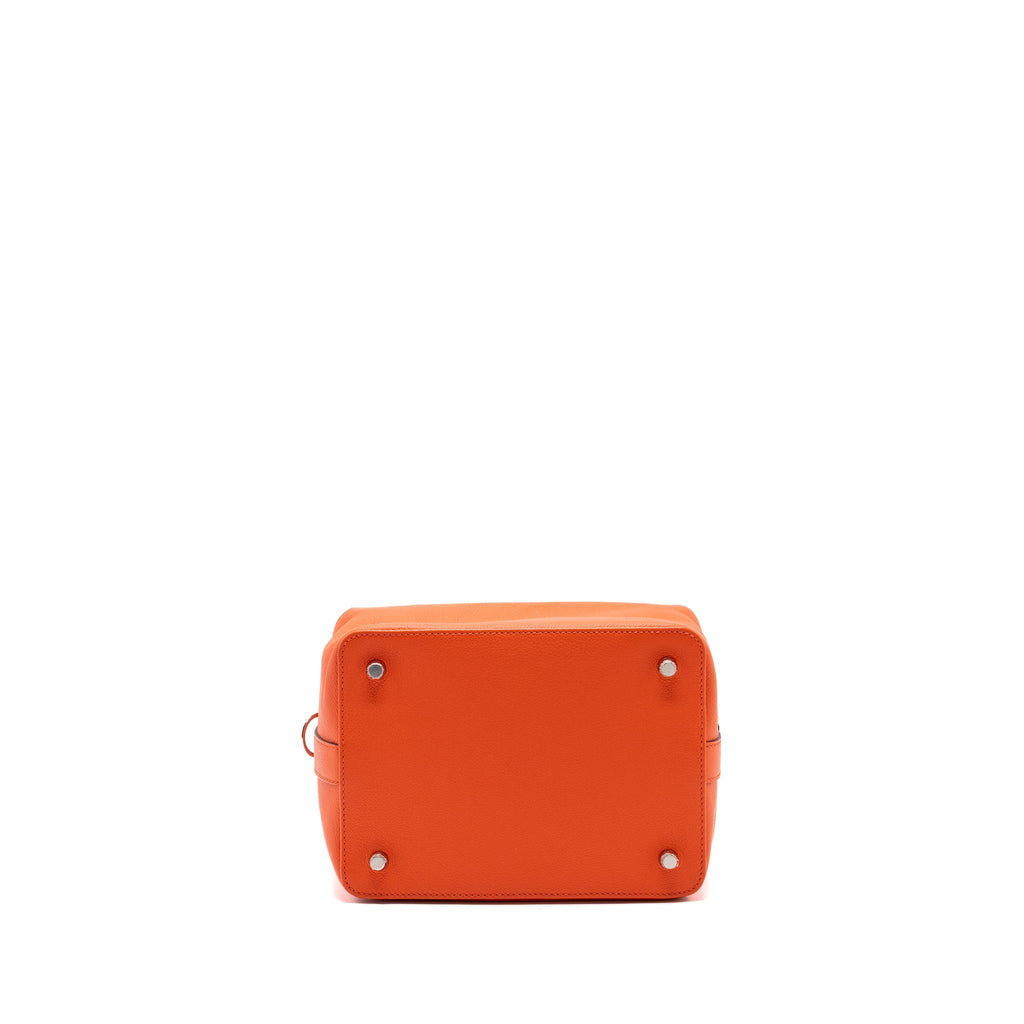 HERMES TOOLBOX 20 EVERCOLOR ORANGE POPPY / BORDEAUX SHW