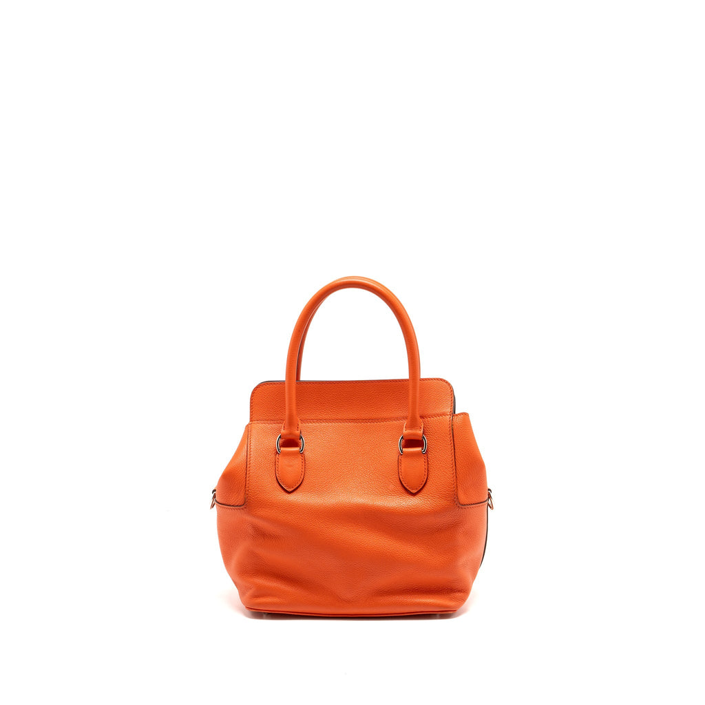 HERMES TOOL BOX 20 EVERCOLOR ORANGE POPPY/ BORDEAUX SHW