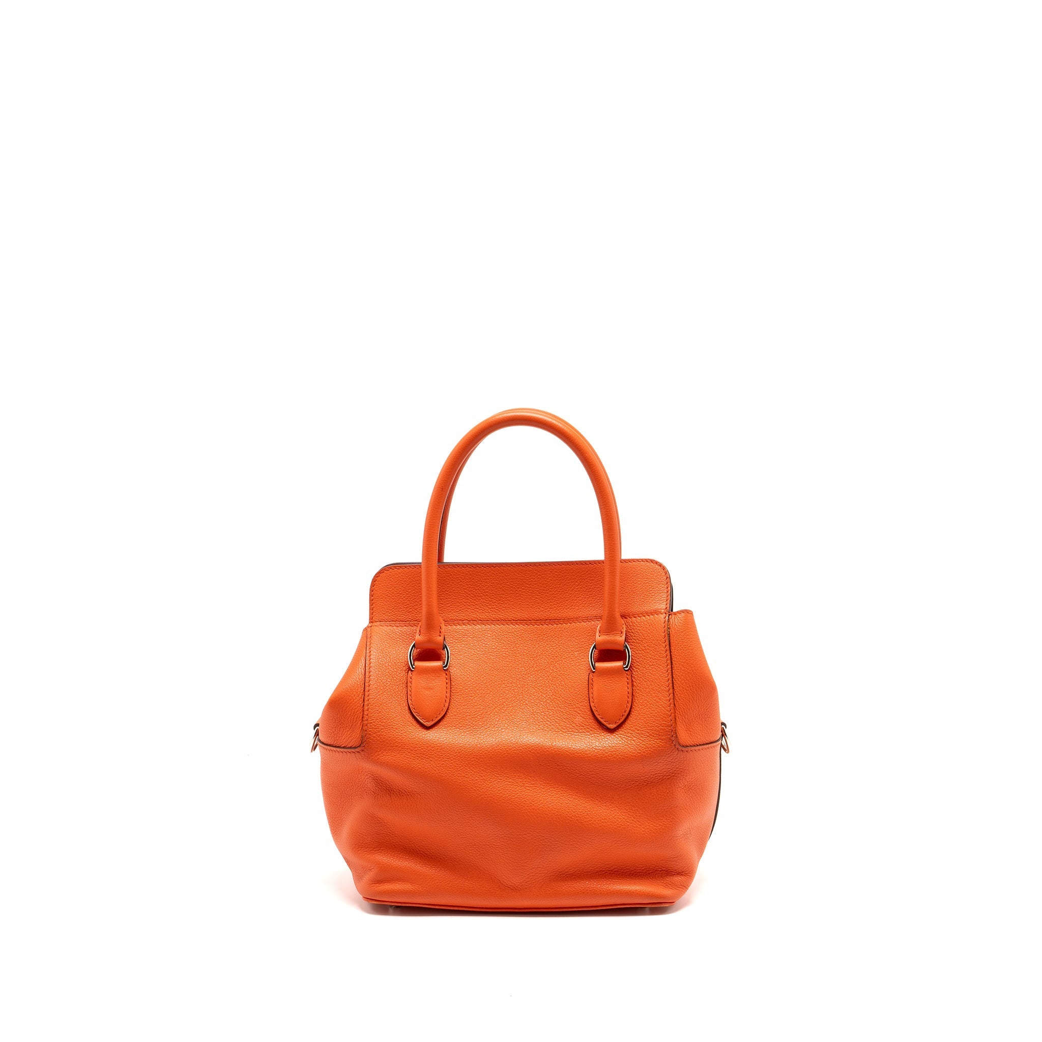 HERMES TOOL BOX 20 EVERCOLOR ORANGE POPPY/ BORDEAUX SHW