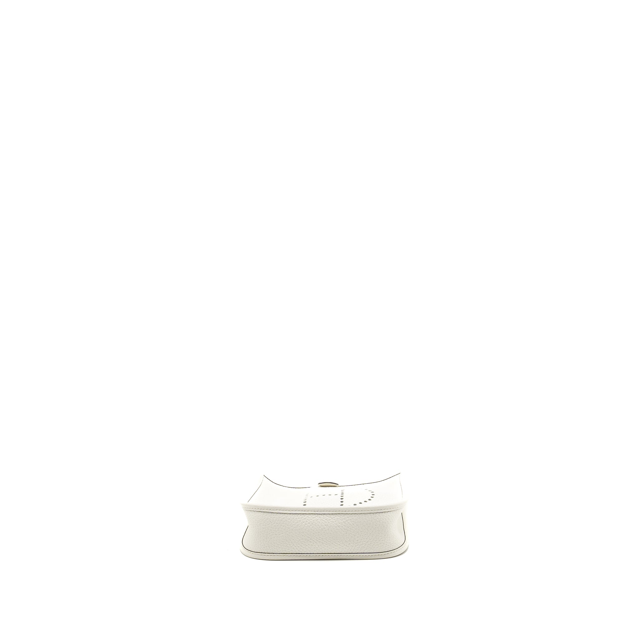 HERMES MINI EVELYNE CLEMENCE NEW WHITE SHW