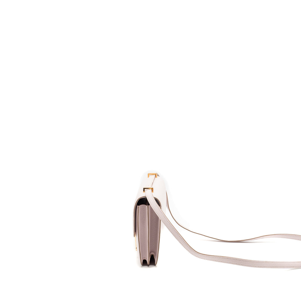 HERMES MINI CONSTANCE CHEVRE MYSORE MAUVE PALE RGHW