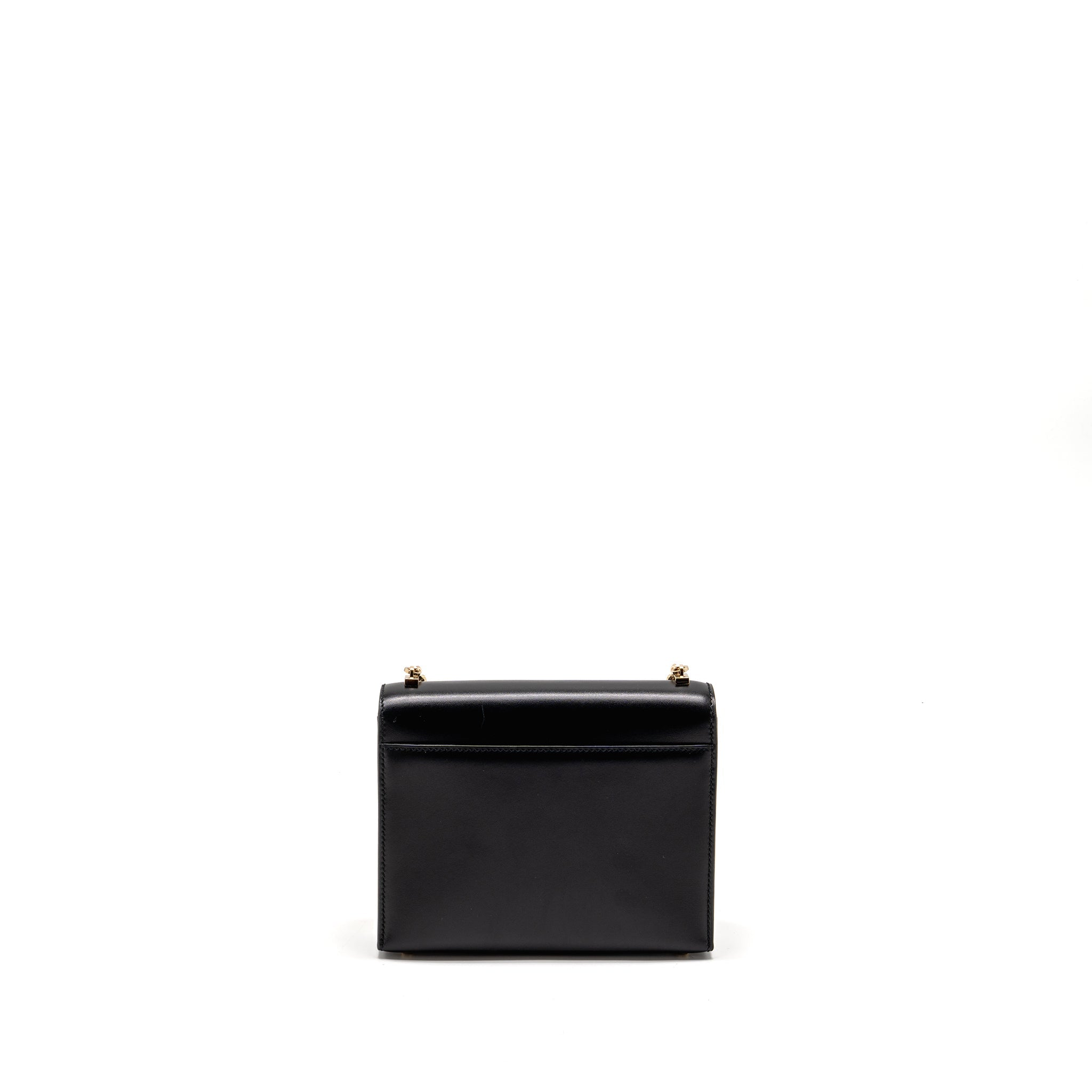 HERMES MINI VERROU BOX BLACK GHW