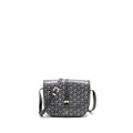 GOYARD BELVEDERE PM MESSENGER BAG GOYARDINE CANVAS CALFSKIN GREY SHW
