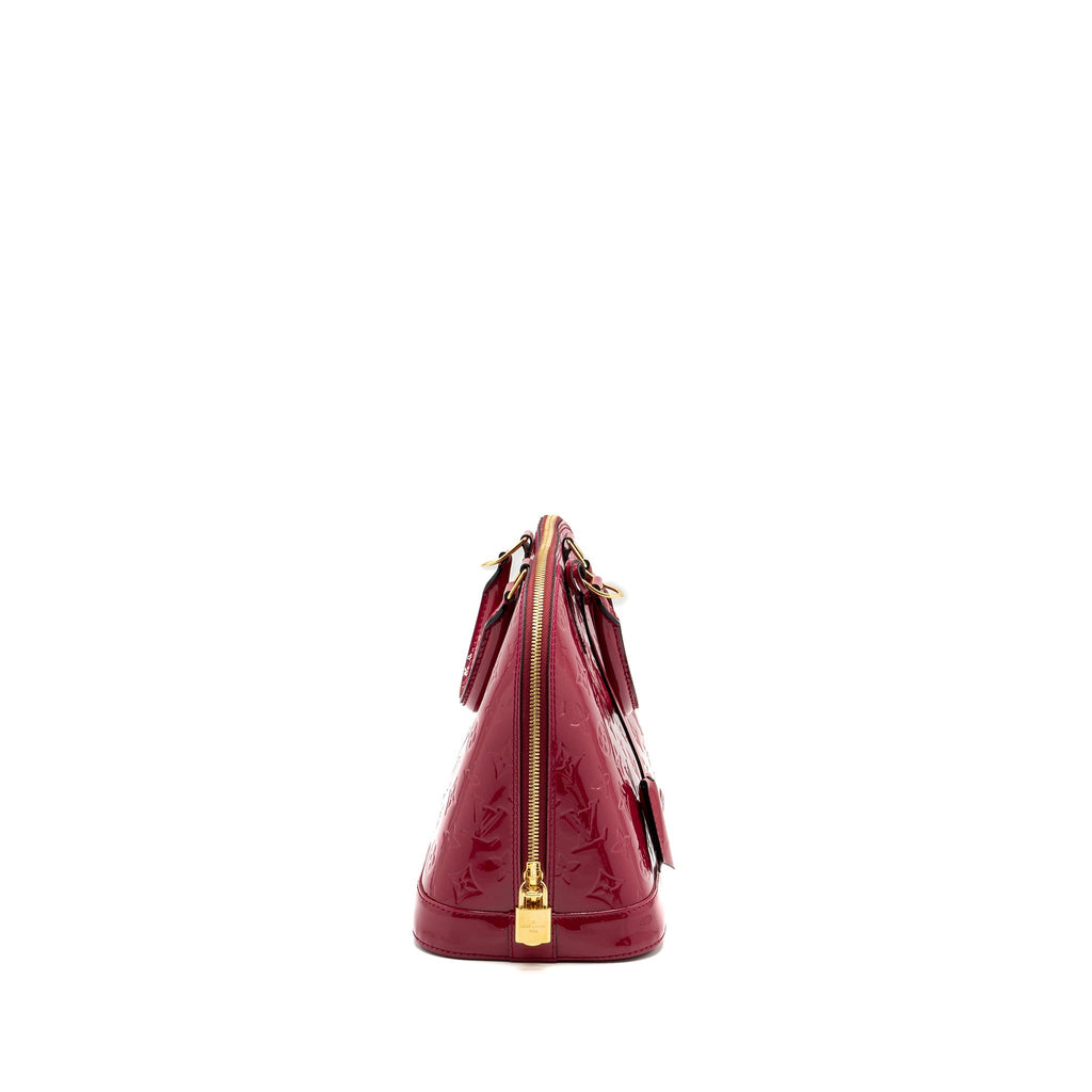 LOUIS VUITTON ALMA PM PATENT LEATHER INDIAN ROSE GHW