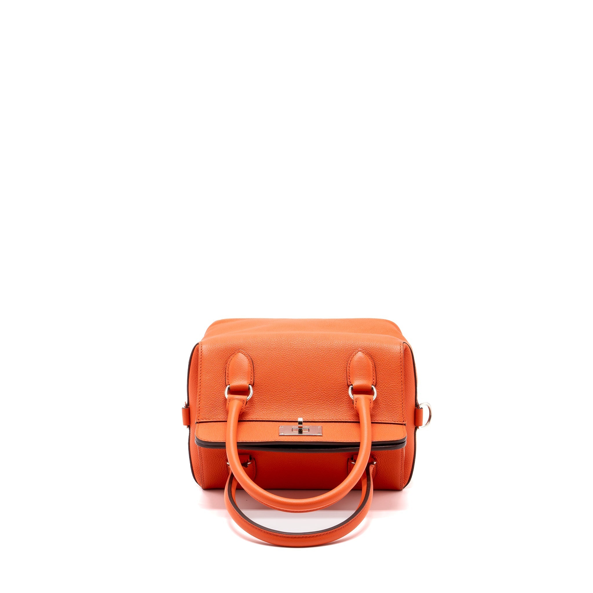 HERMES TOOLBOX 20 EVERCOLOR ORANGE POPPY / BORDEAUX SHW