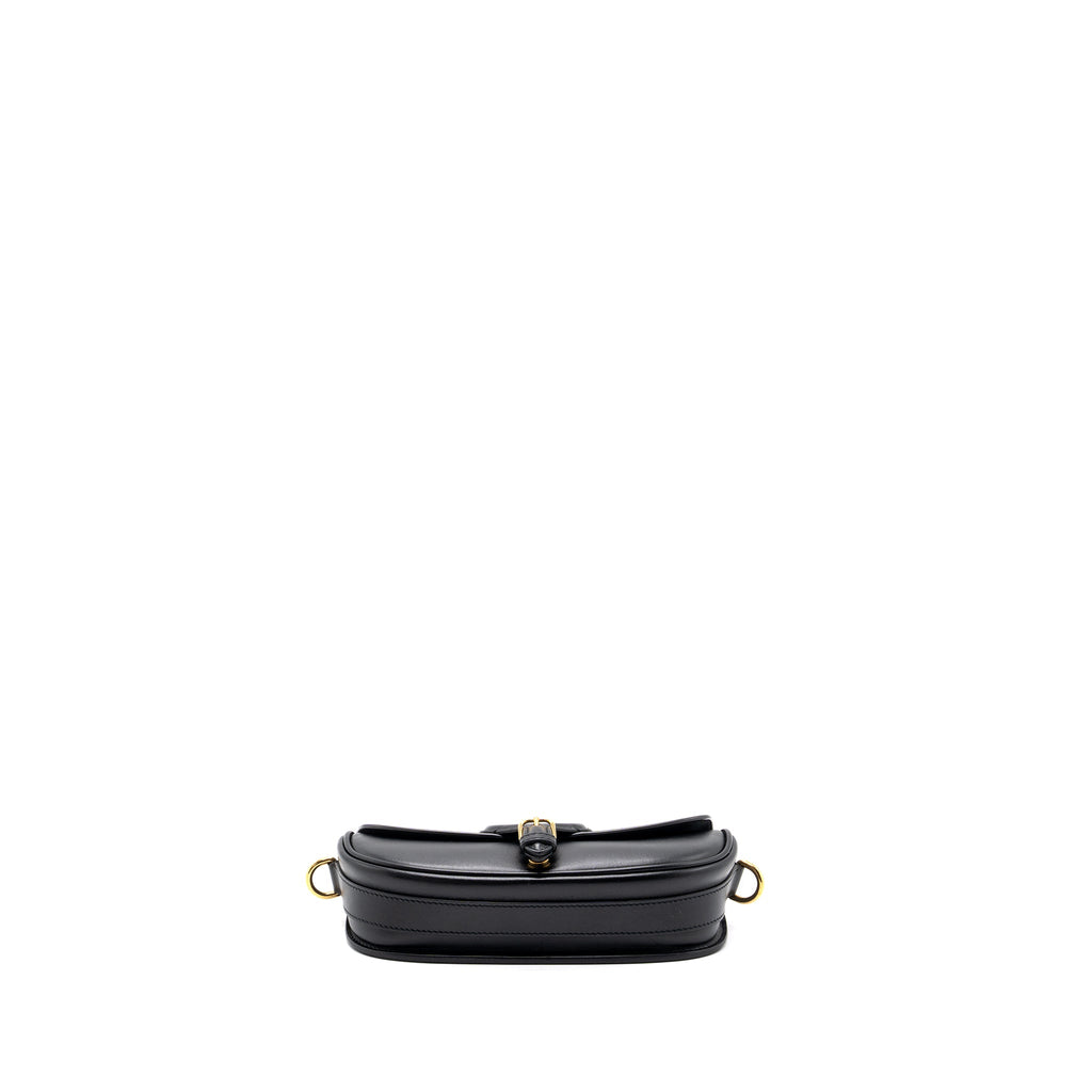 DIOR BOBBY EAST-WEST BAG BOX CALFSKIN BLACK GHW