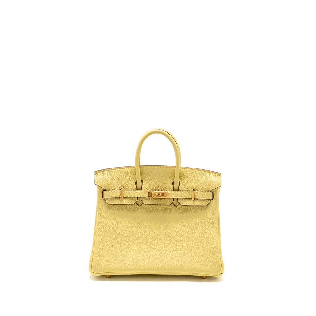 HERMES BIRKIN 25 TOGO 1Z JAUNE POUSSIN GHW