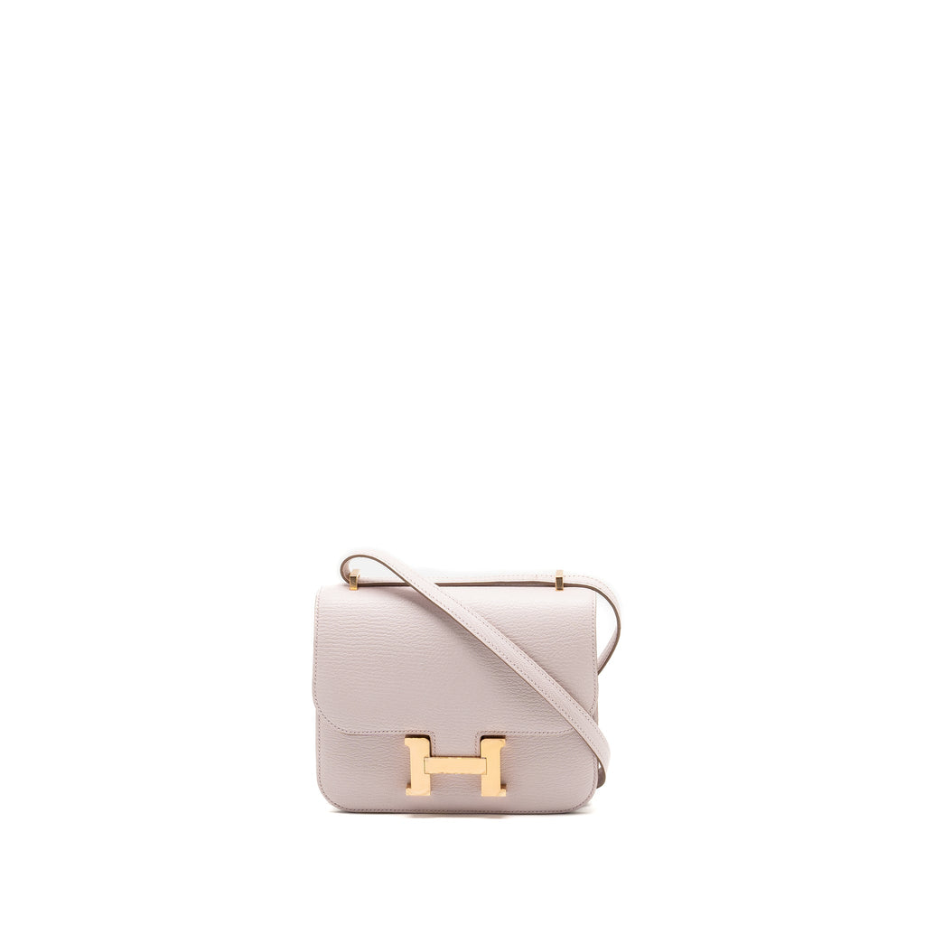 HERMES MINI CONSTANCE CHÈVRE MYSORE MAUVE PALE RGHW