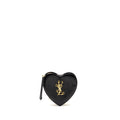 SAINT LAURENT/YSL LOVE HEART CLUTCH LAMBSKIN BLACK GHW