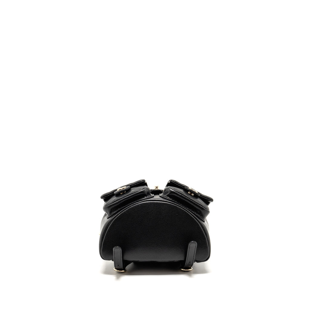 CHANEL TRIPLE PACK DUMA BACKPACK CAVIAR BLACK LGHW (MICROCHIP)