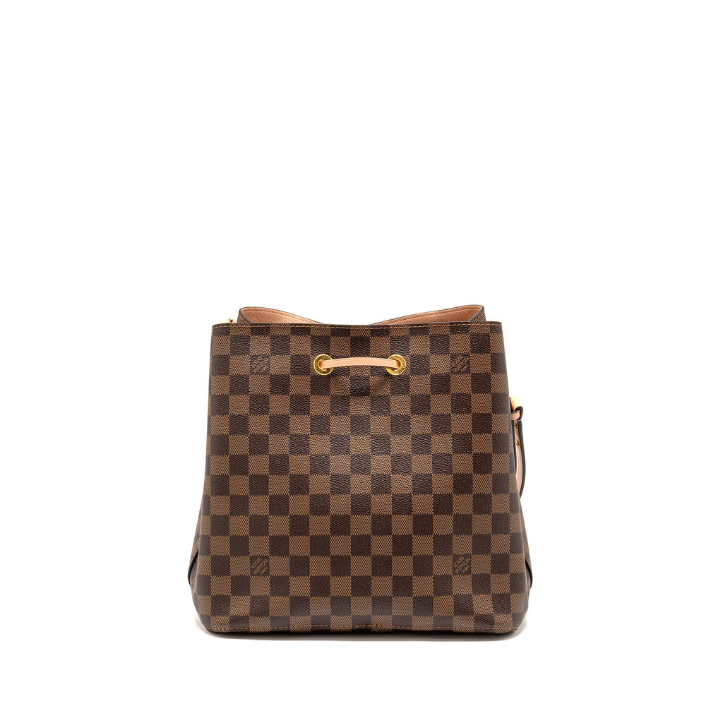 LOUIS VUITTON NEO NOE DAMIER EBENE CANVAS LIGHT PINK GHW