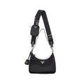 PRADA RE-EDITION 2005 NYLON BAG BLACK SHW