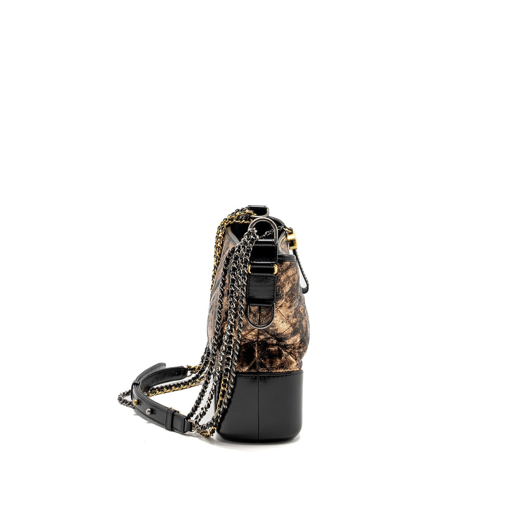 CHANEL GABRIELLE HOBO BAG CALFSKIN COPPER MULTICOLOUR HARDWARE