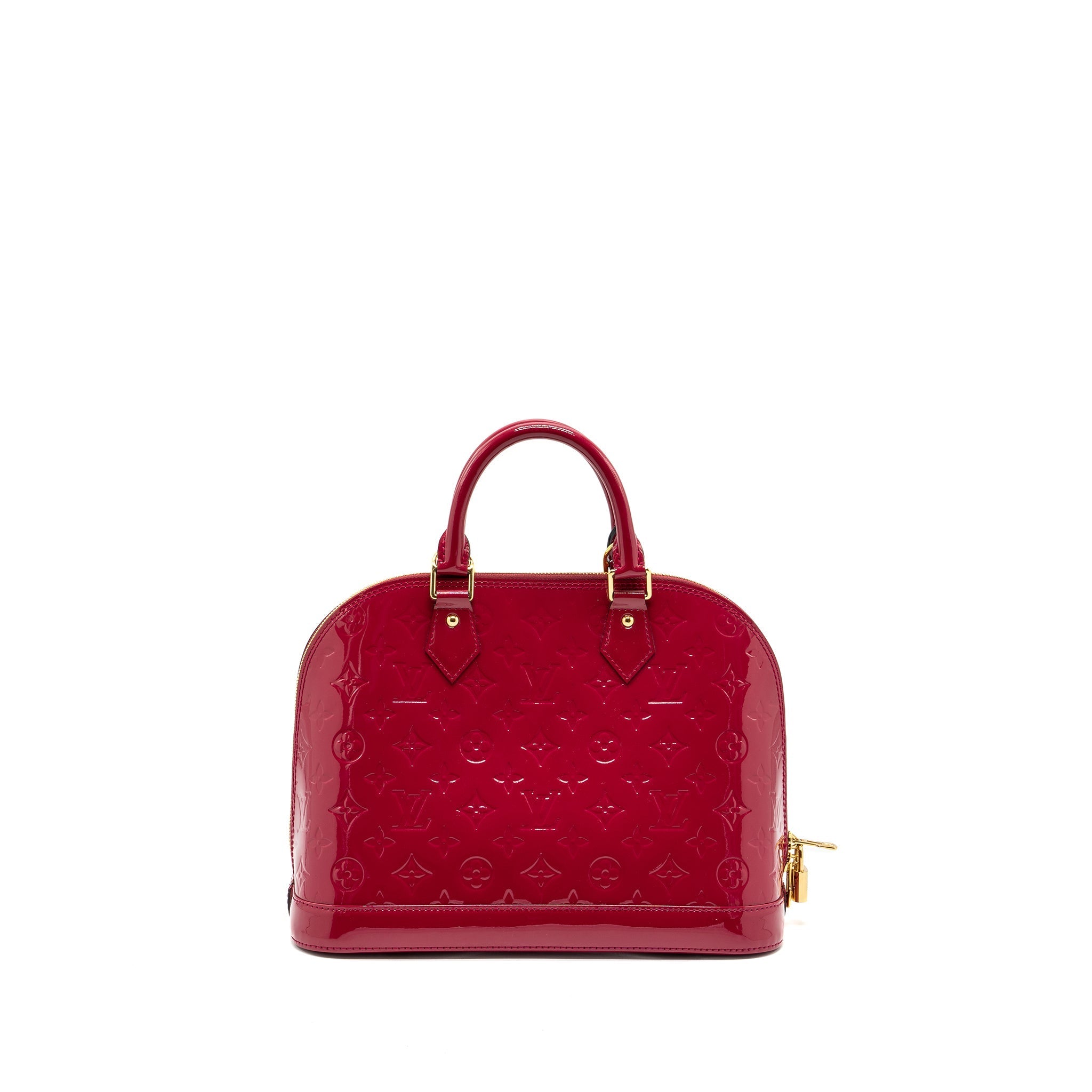 LOUIS VUITTON ALMA PM PATENT LEATHER INDIAN ROSE GHW