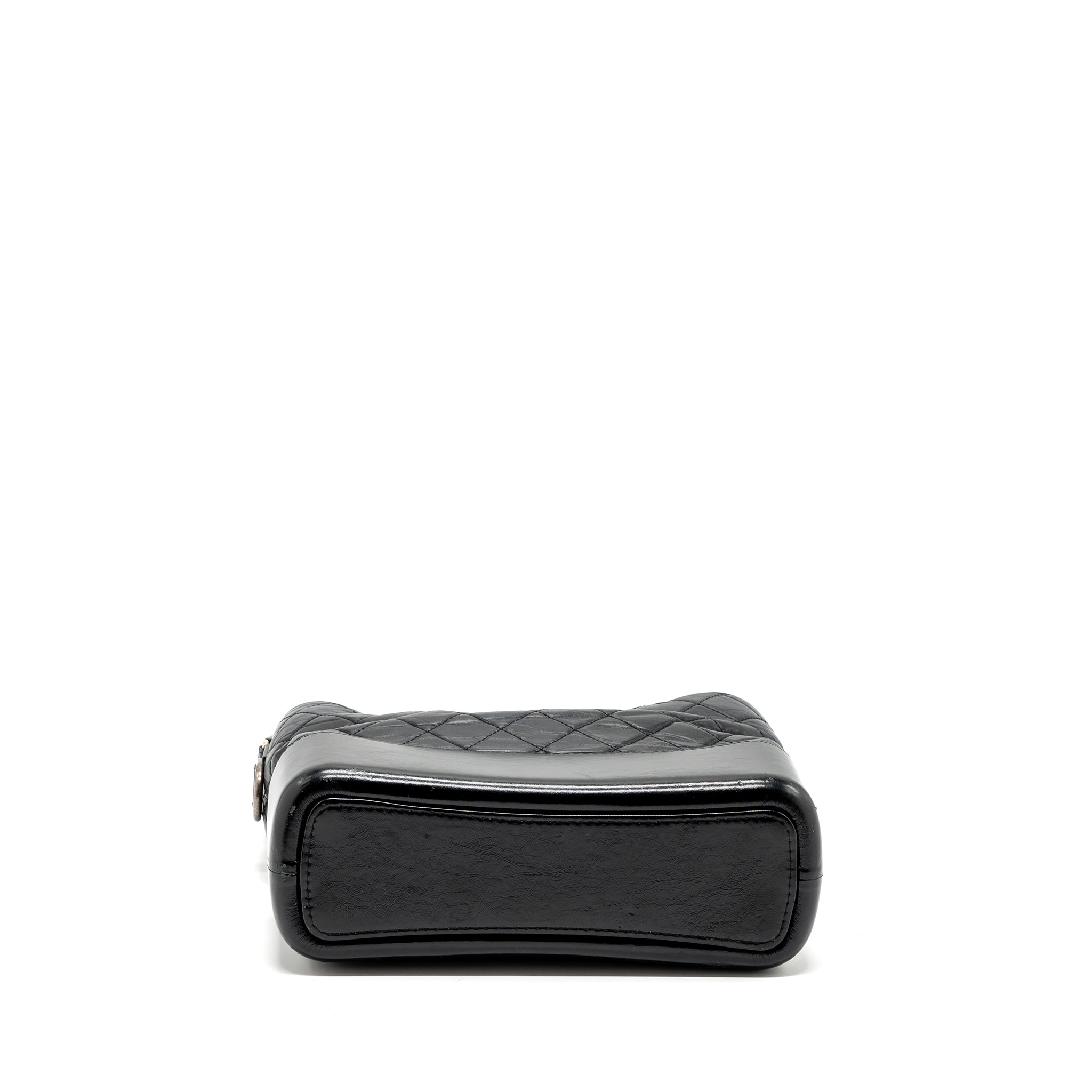 CHANEL MEDIUM GABRIELLE HOBO BAG AGED CALFSKIN BLACK MULTICOLOUR HARDWARE